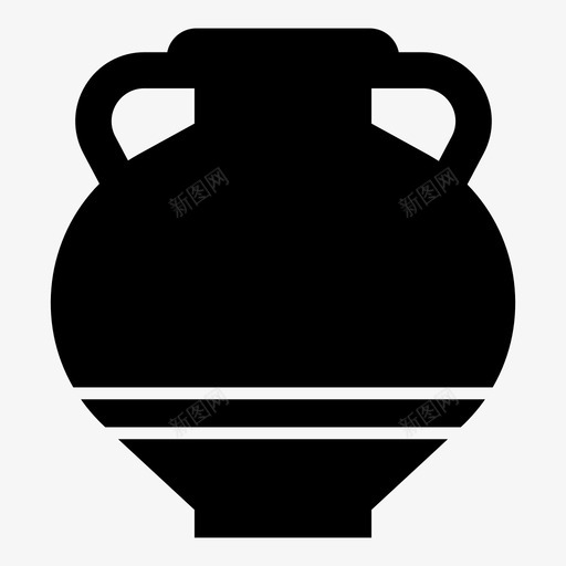 花瓶陶瓷装饰图标svg_新图网 https://ixintu.com 瓷器 花瓶 装饰 陶器 陶瓷