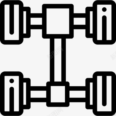 底盘车库11直线型图标图标