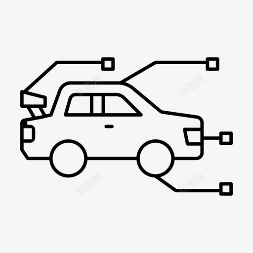 车辆详细信息规格运输图标svg_新图网 https://ixintu.com 规格 车辆 车辆线细 车辆详细信息 运输