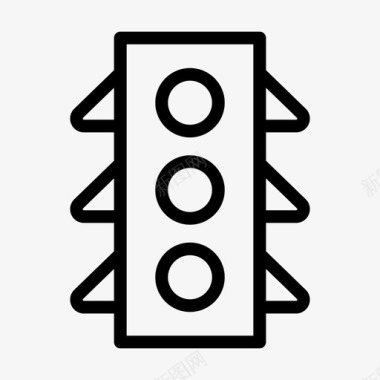 红绿灯道路规则图标图标