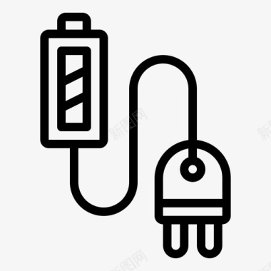 充电电池电力能源图标图标