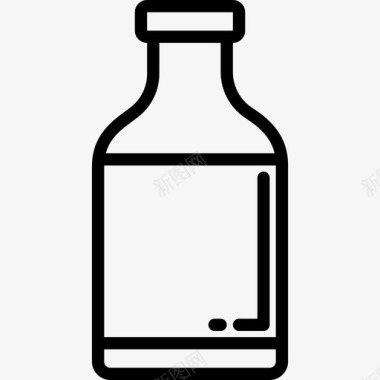 酒精食品和饮料5线性图标图标