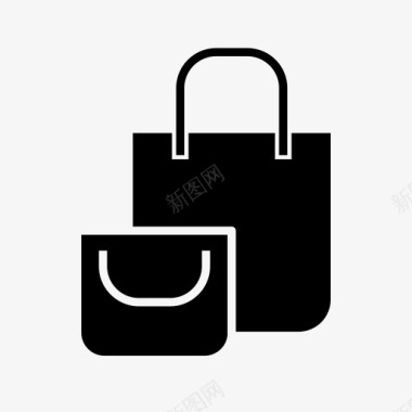 购物袋购物篮购物电子商务图标图标