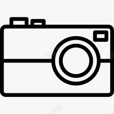 小型照相机照片和视频2线性图标图标
