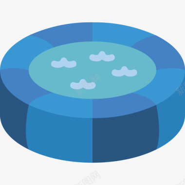 游泳池玩具29公寓图标图标