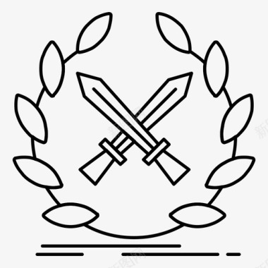 战斗符号徽章游戏图标图标
