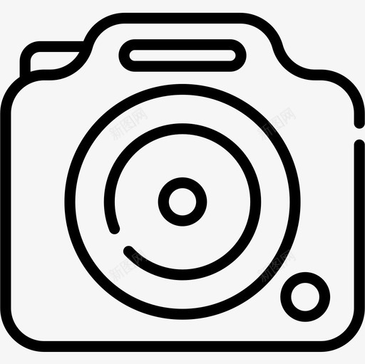 相机平面师6线性图标svg_新图网 https://ixintu.com 平面设计师6 相机 线性