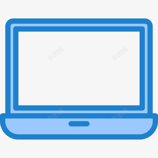 笔记本电脑必需品在线营销3蓝色图标svg_新图网 https://ixintu.com 必需品在线营销3 笔记本电脑 蓝色