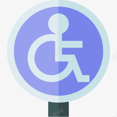 停车场残疾人辅助公寓图标图标