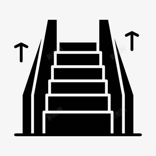 楼梯电动电梯图标svg_新图网 https://ixintu.com 梯子 楼上 楼梯 电动 电梯 酒店周边和城市元素