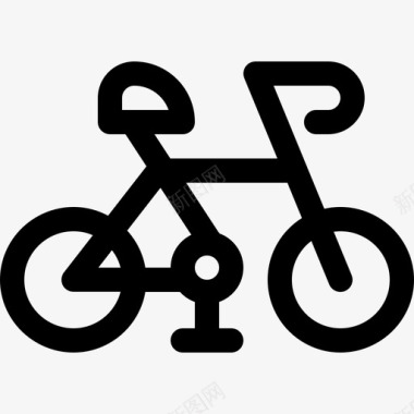 自行车停车场14直线图标图标