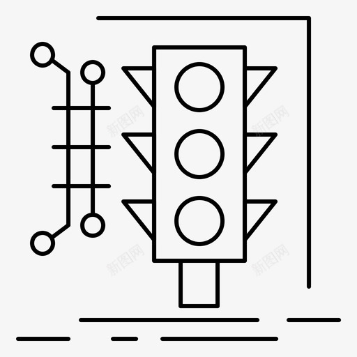 城管监控智能图标svg_新图网 https://ixintu.com 互联网 交通 城管 智能 监控 硬件工程