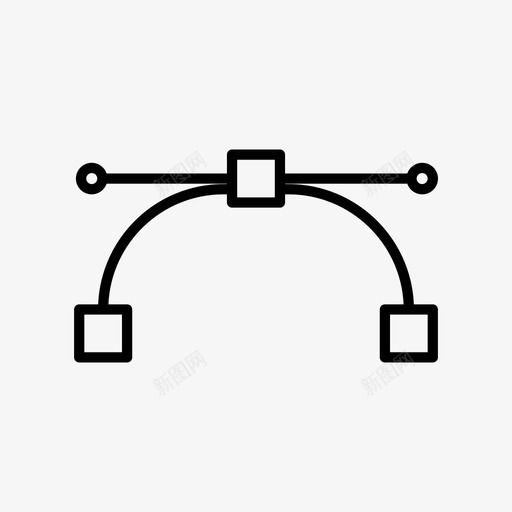 节点路径笔工具图标svg_新图网 https://ixintu.com 向量 点 笔工具 节点 路径