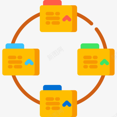 文件夹internet服务2平面图标图标