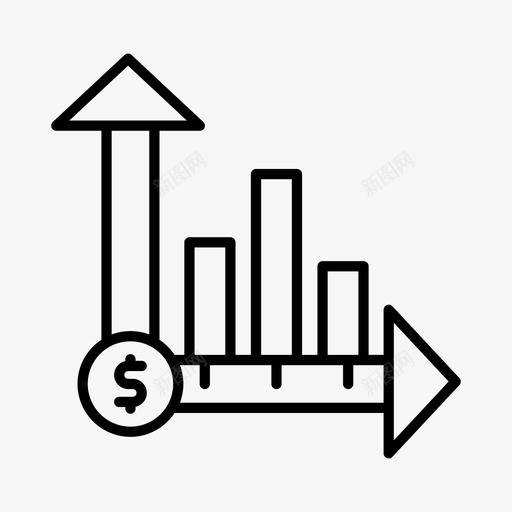 业务增长酒吧金融图标svg_新图网 https://ixintu.com 业务增长 货币 酒吧 金融