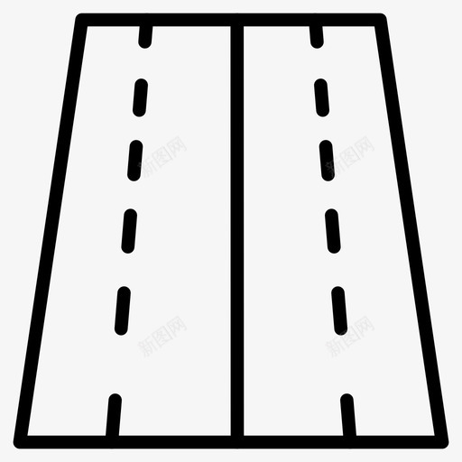 道路施工路径图标svg_新图网 https://ixintu.com 施工 施工线图标 街道 路径 道路