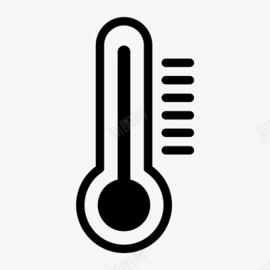 温度计气候夏天图标图标