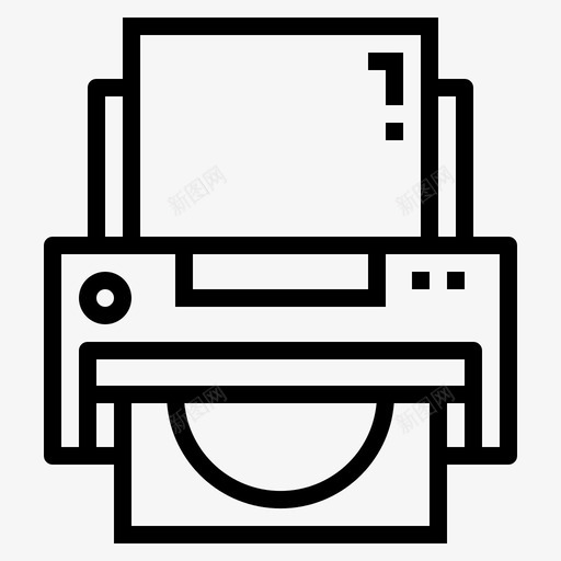 打印机电子墨水图标svg_新图网 https://ixintu.com 印刷 墨水 打印机 电子 纸张