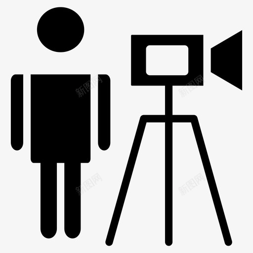 摄影机施工员工图标svg_新图网 https://ixintu.com 员工 工具 工程师 摄影机 施工 施工中的图示符图标