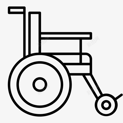 轮椅残疾人健康图标svg_新图网 https://ixintu.com 健康 医疗 医疗器械 残疾人 轮椅