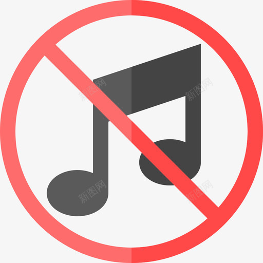 没有音乐没有公共标志没有声音图标svg_新图网 https://ixintu.com 没有公共标志 没有声音 没有音乐