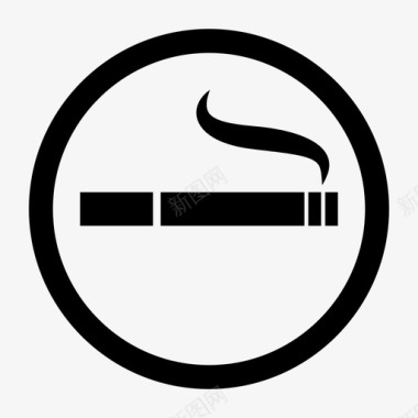 吸烟区免费房间图标图标