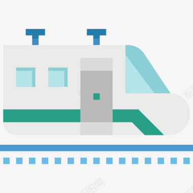 火车旅行121平车图标图标