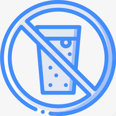 不准喝酒莫比肯9号蓝色图标图标