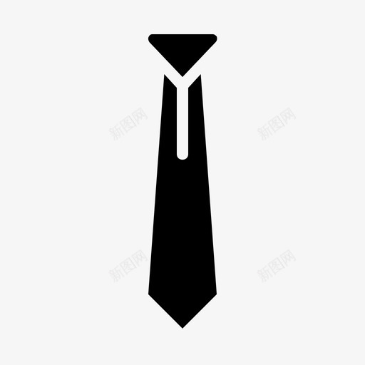 领带商务优雅图标svg_新图网 https://ixintu.com 优雅 商务 正式 领口 领带