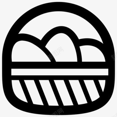 复活节篮子鸡蛋食物图标图标