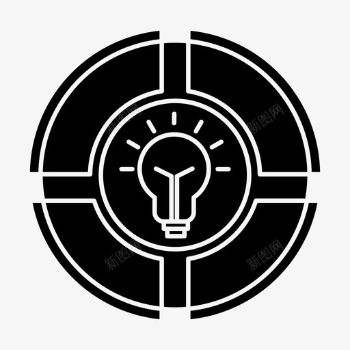 灯泡聊天想法图标svg_新图网 https://ixintu.com 办公必需品和操作性能 想法 灯 灯泡 聊天 馅饼