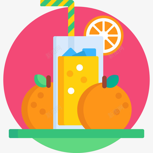 橙汁夏季派对18无糖图标svg_新图网 https://ixintu.com 夏季派对18 无糖 橙汁