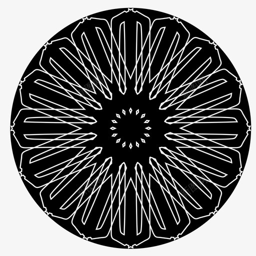 抽象的花抽象的花花填充圆图标svg_新图网 https://ixintu.com 伊斯兰艺术 填充圆 抽象创作12 抽象的花抽象的花 曼陀罗 花 装饰