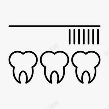 刷牙清洁剂清洁牙齿图标图标
