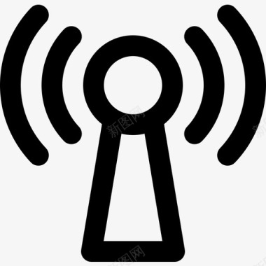 Wifi联系人10线性图标图标