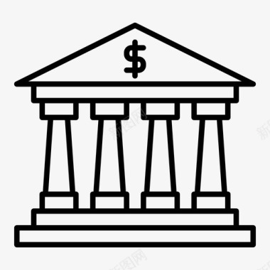 银行商业信贷图标图标
