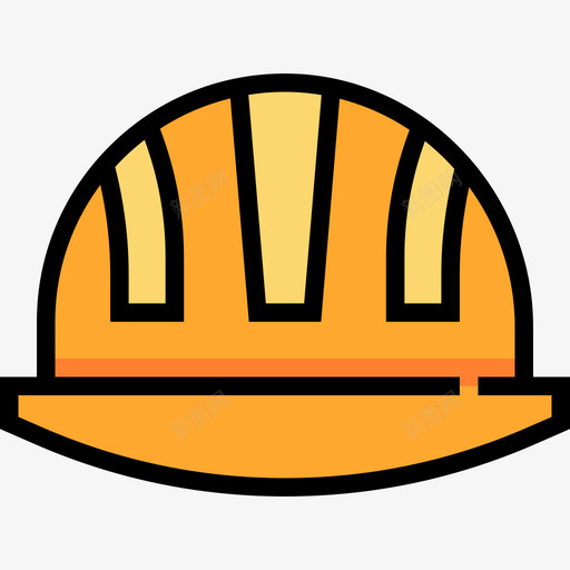 彩色线条工具硬帽子图标svg_新图网 https://ixintu.com 彩色线条工具 硬帽子