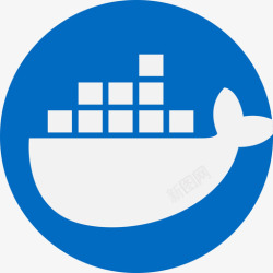 徽标设计软件Docker软件开发徽标平面图标高清图片