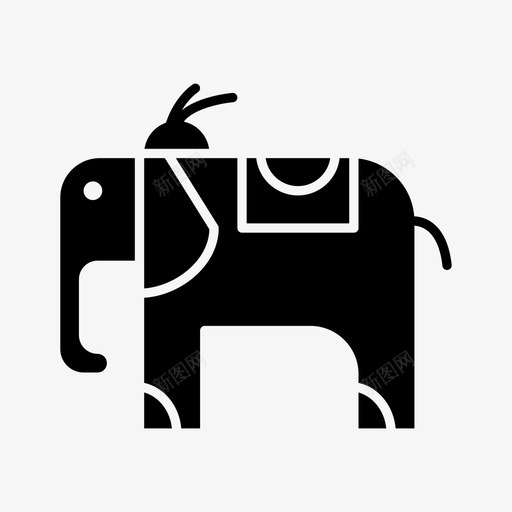 大象动物巴西图标svg_新图网 https://ixintu.com 动物 大象 巴西 巴西狂欢节