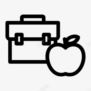 背包苹果行李行李箱图标图标