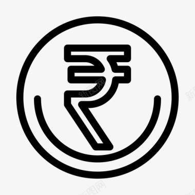 印度货币印度卢比卢比图标图标