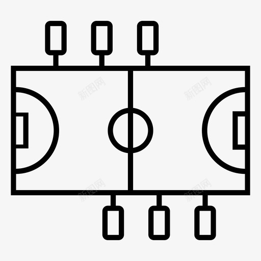 桌上足球娱乐锻炼图标svg_新图网 https://ixintu.com 娱乐 桌上足球 玩耍 运动 锻炼