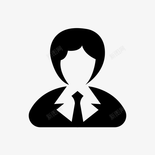 女商人公司雇员图标svg_新图网 https://ixintu.com 公司 商业化身 女商人 雇员