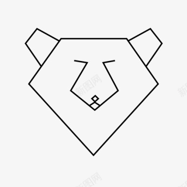 熊动物丛林图标图标