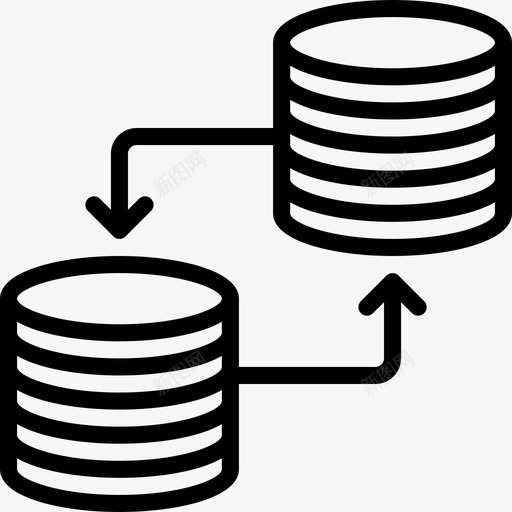 数据库网络和数据库13线性图标svg_新图网 https://ixintu.com 数据库 线性 网络和数据库13