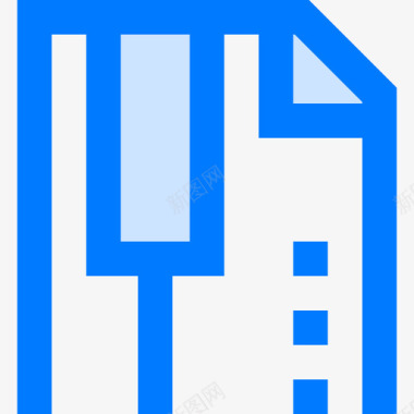 Zip文件类型13蓝色图标图标