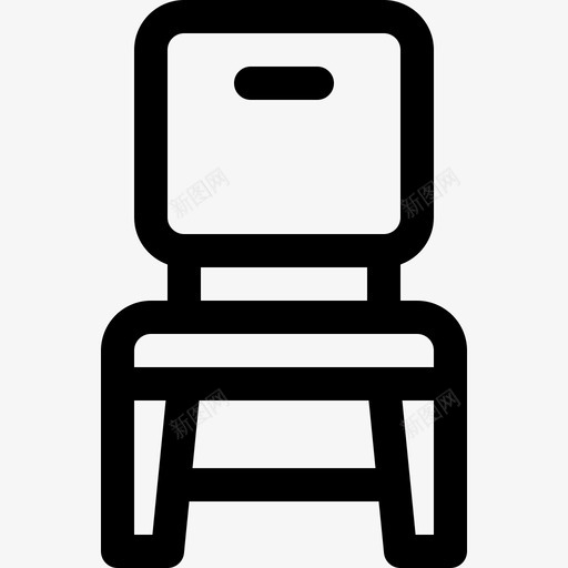 椅子家用5直线图标svg_新图网 https://ixintu.com 家用5 椅子 直线