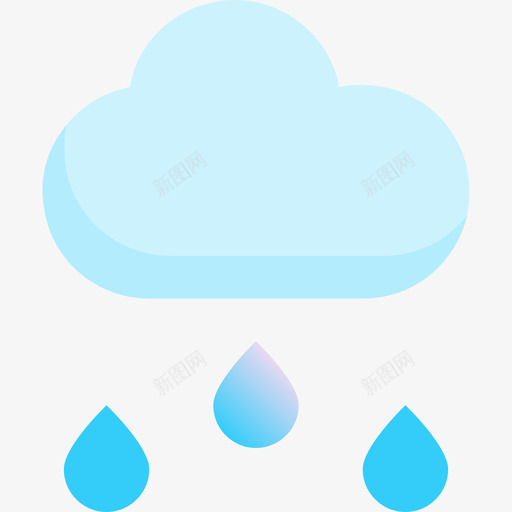 下雨天气114蓝色图标svg_新图网 https://ixintu.com 下雨 天气114 蓝色