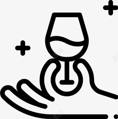 品酒葡萄酒2直系图标图标