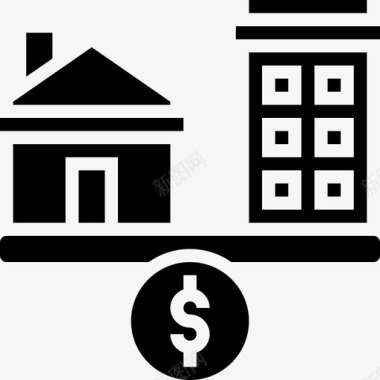 住房租赁房产投资3雕文图标图标